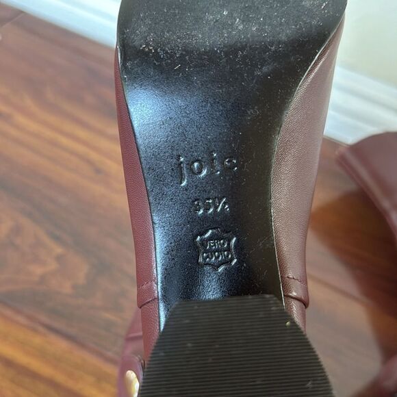 Joie Ramet Bordeaux Ankle Leather Boots Size 5.5 - Picture 8 of 11